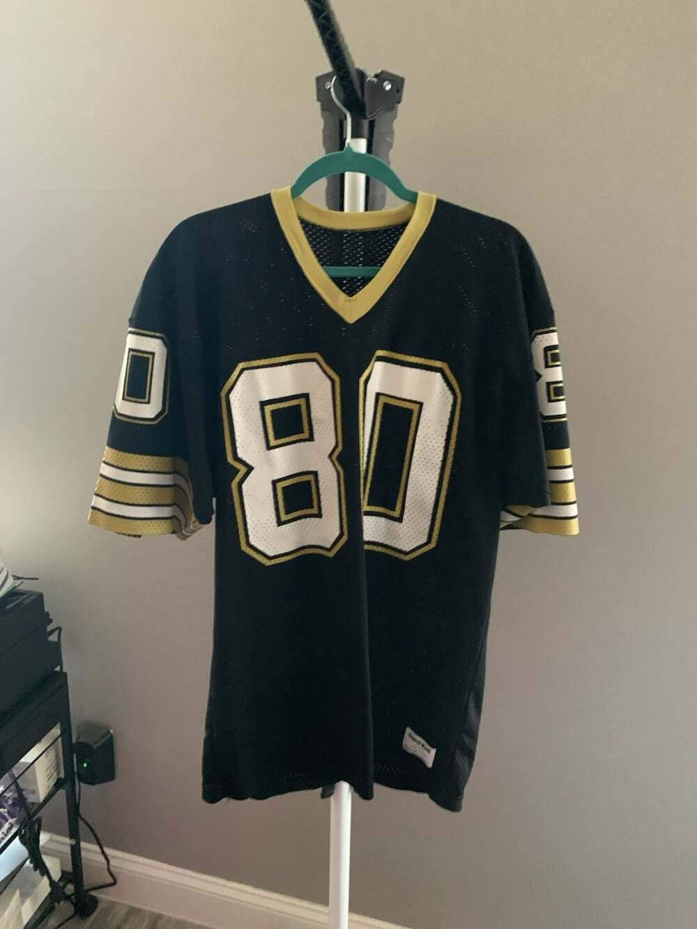 Vintage New Orleans Saints #80 Mesh Football Jersey by Sand-Knit